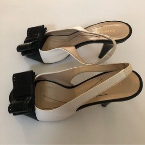 Kate Spade high heeled sling back peep-toe  pumps
